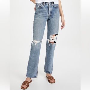 NWT AGOLDE Lana Jean in Backdrop